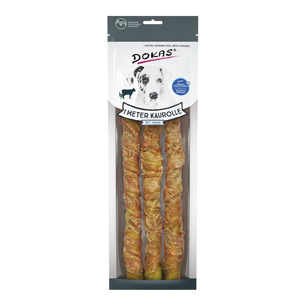 Dokas - Kaurolle mit Huhn (Rinderhaut) - 1 x 315 g - 1