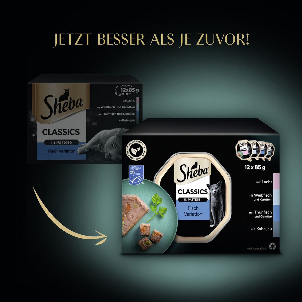 Sheba - Multipack Classics in Pastete Fisch Variation MSC - 8