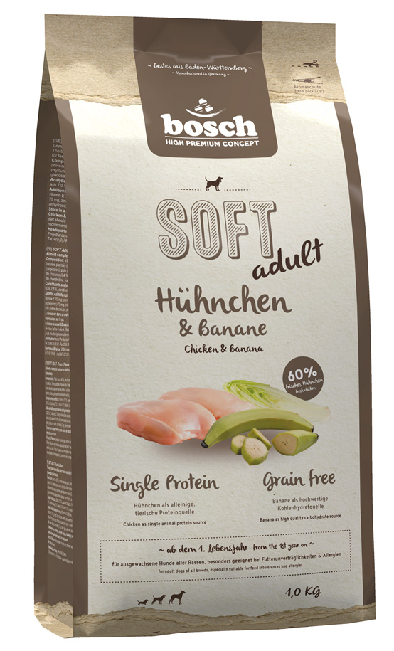 Bosch - Soft Hühnchen & Banane - 5 x 1kg - 1