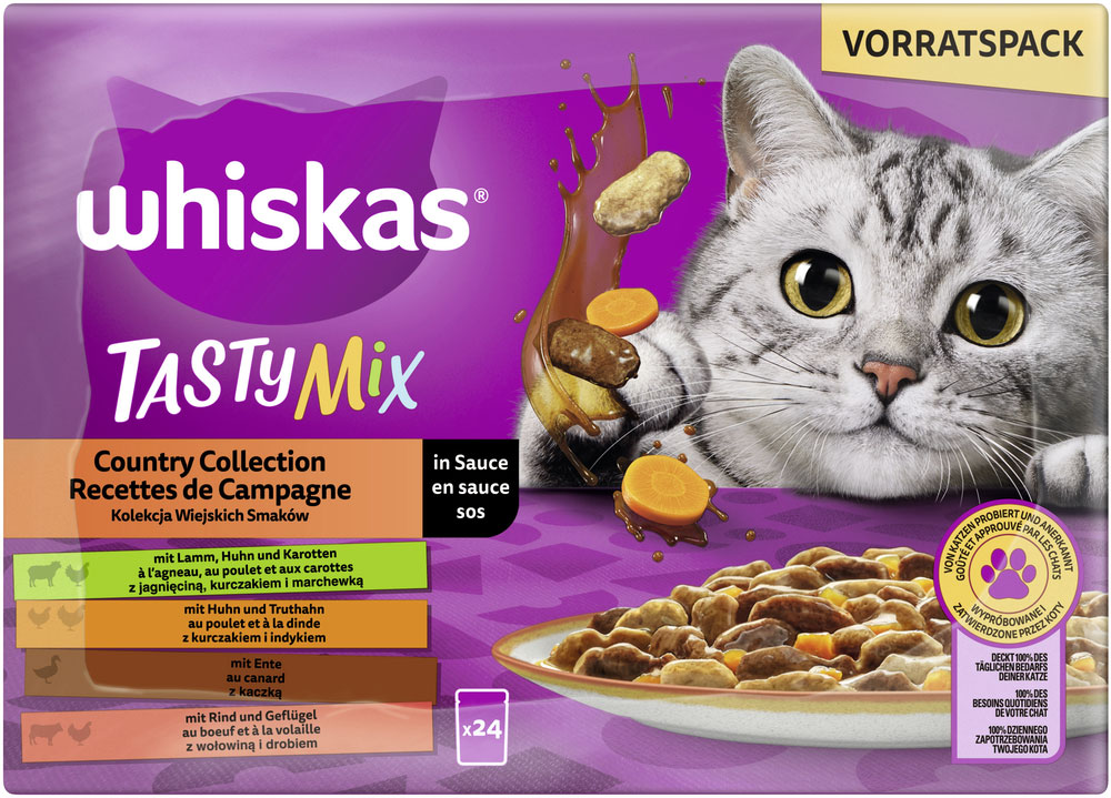 Whiskas - Whiskas Tasty Mix Multipack Country Collection in Sauce - 2 x 24X85g - 4