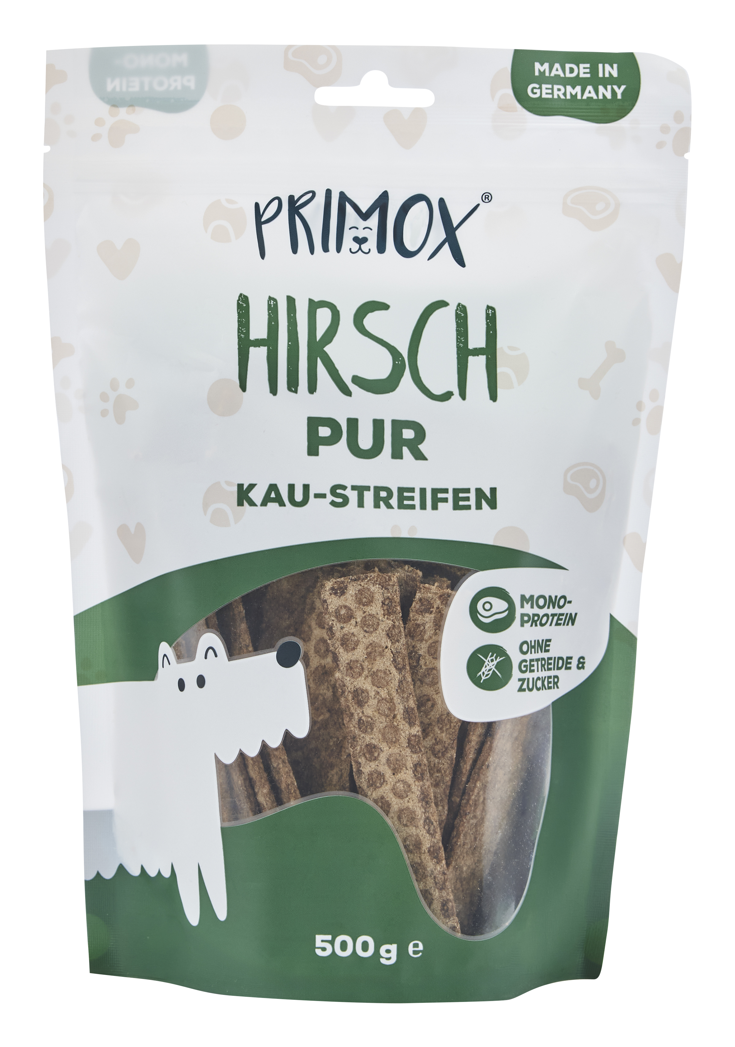 Kaustreifen Hirsch pur 500g