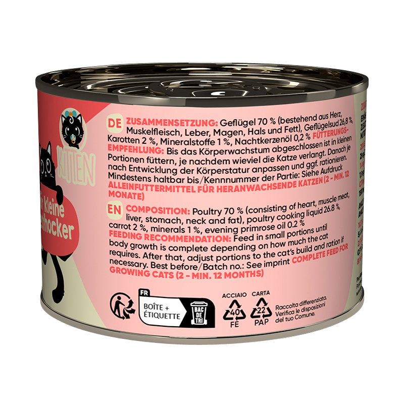 Lucky Lou - Lifestage Kitten mit Geflügel - 6 x 200 g - 2