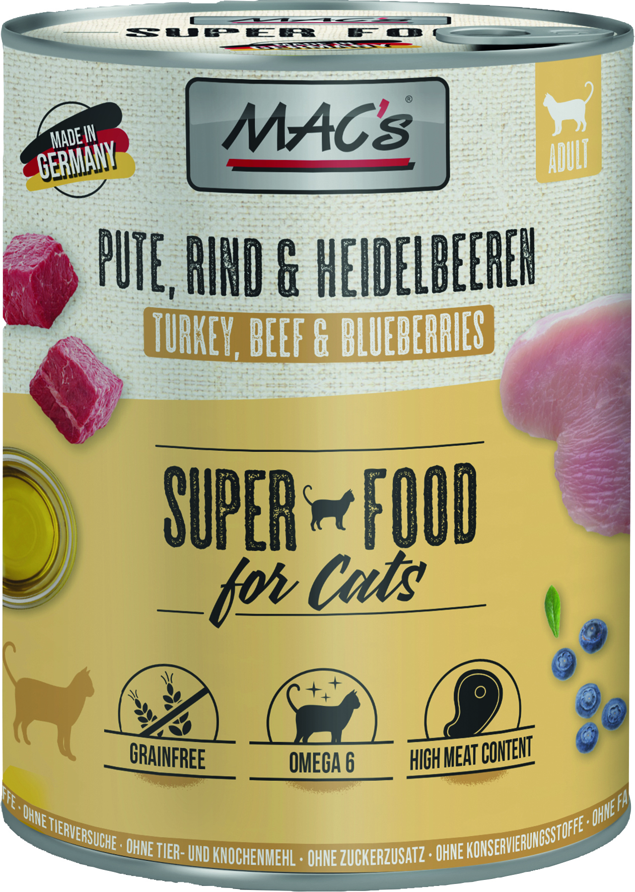 CAT Pute, Rind & Heidelbeeren