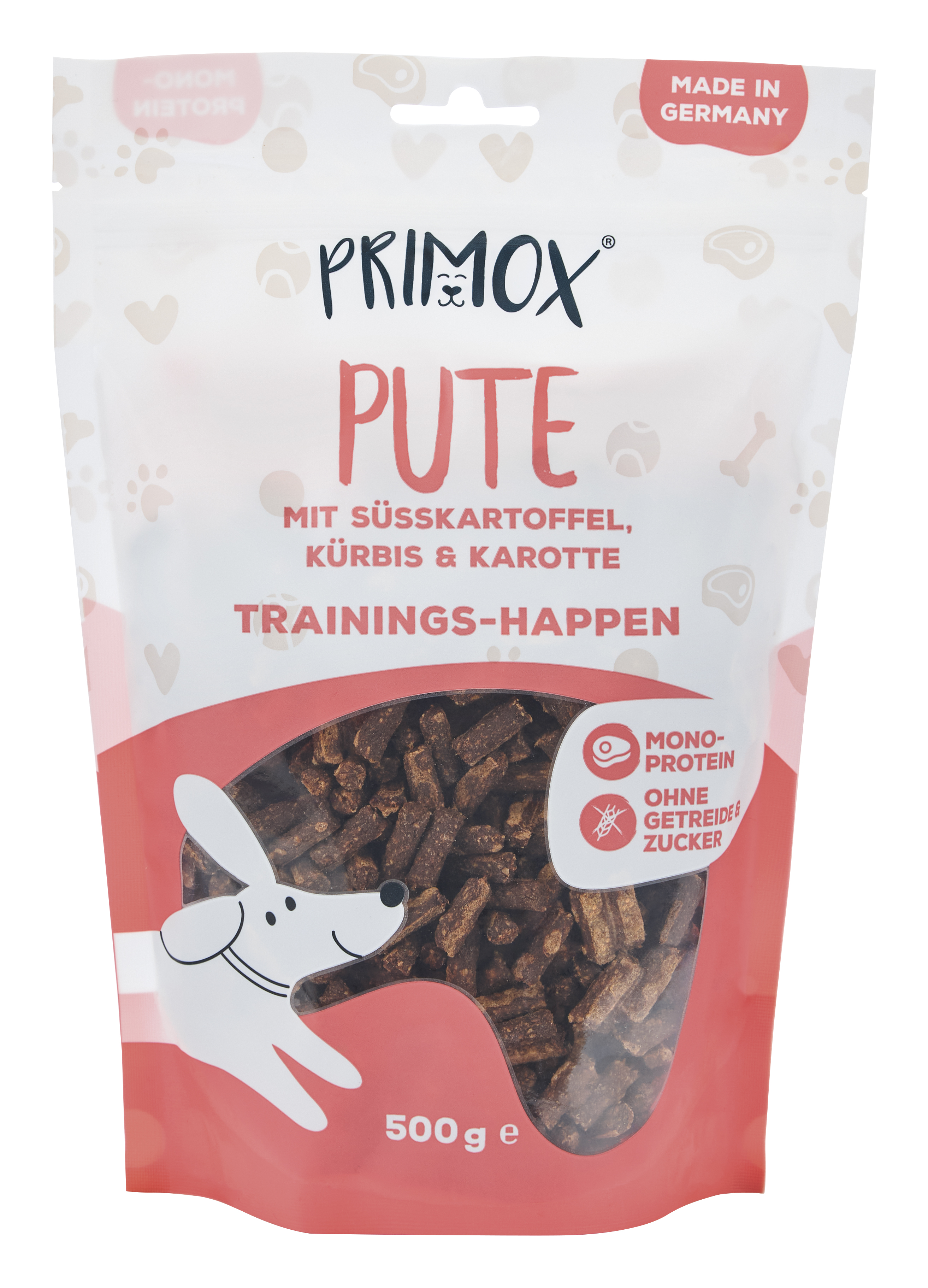 Hundeleckerli Pute, Süsskartoffel, Kürbis 500g