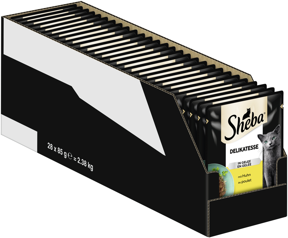 Sheba - Delicatesse in Gelee mit Huhn - 28 x 85g - 3