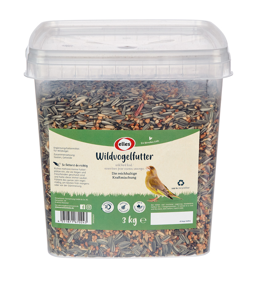 Wildvogelfutter 3kg Eimer