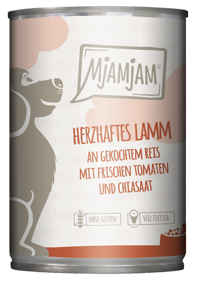 herzhaftes Lamm an gekochtem Reis mit frischen Tomaten