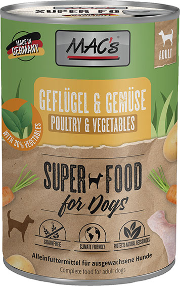 MAC´s - DOG Geflügel & Gemüse - 6 x 400g - 1