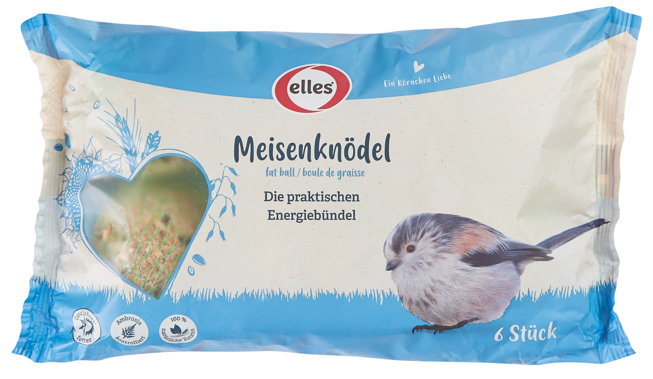 Meisenknödel mit Netz 6 Stück Meisenknödel mit Netz 6 Stück