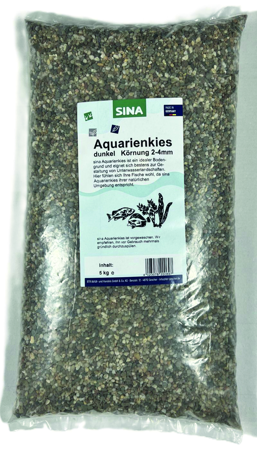 Aquarienkies dunkel 2-4mm