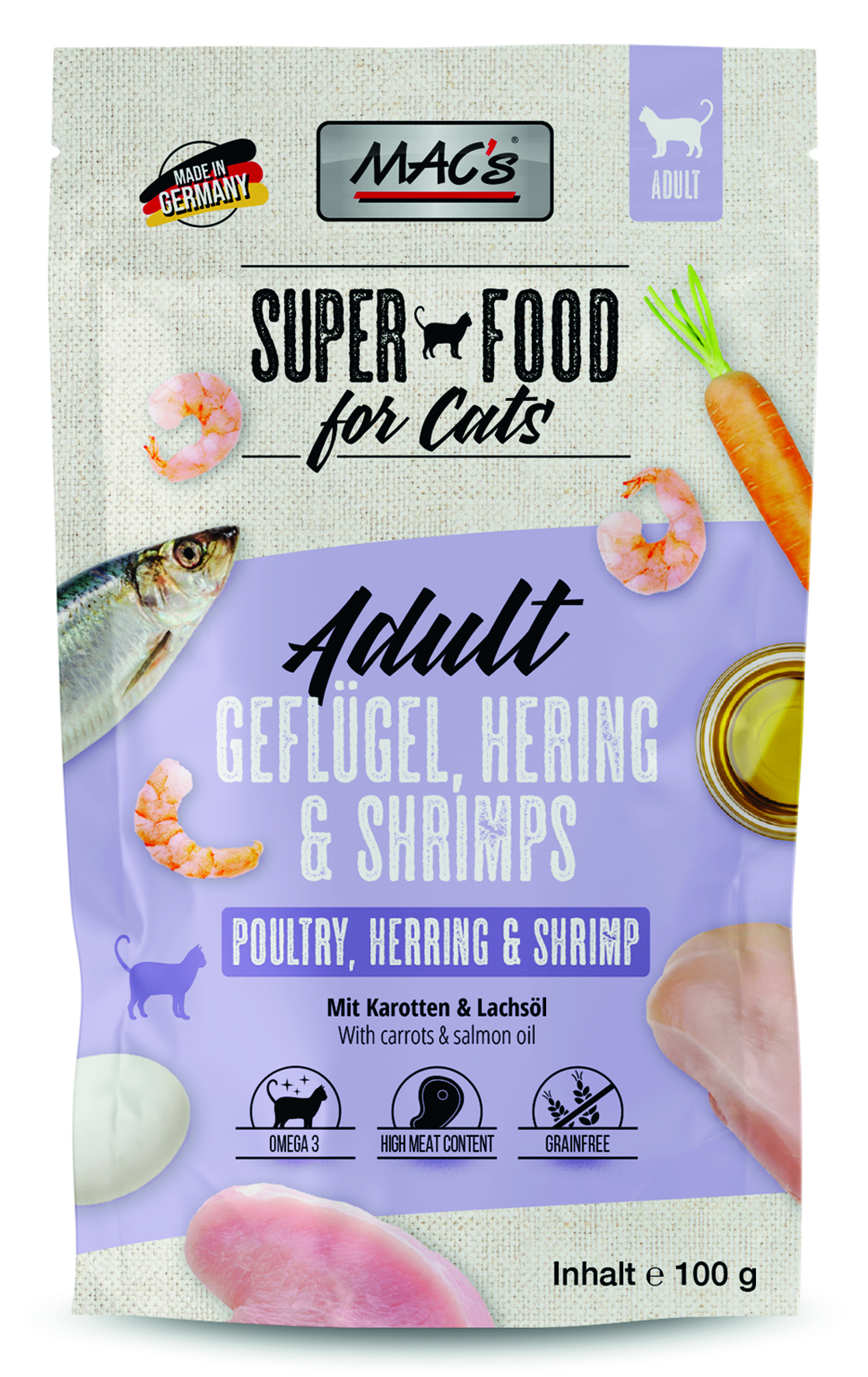 MAC´s - CAT Hering und Shrimps - 12 x 100 g - 1