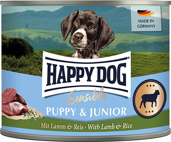 Happy Dog - Sensible Puppy & Junior Lamm - 6 x 0,2kg - 1