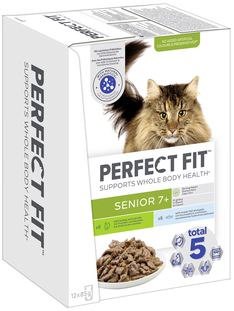 Perfect Fit - Multipack Senior 7+ mit Truthahn & Karotte - 1 x 12X85g - 3
