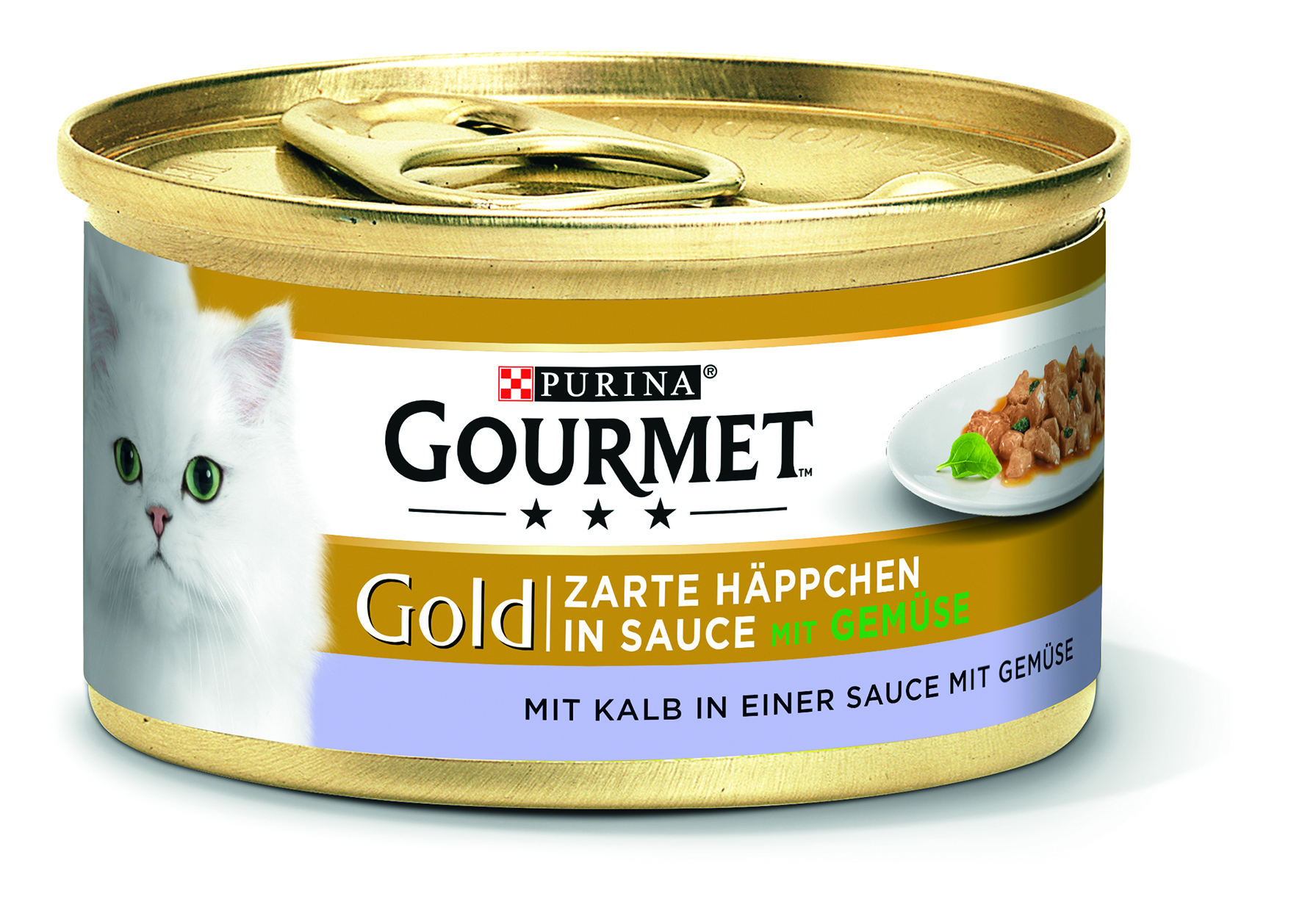 Gold zarte Häppchen in Sauce mit Kalb&Gemüse