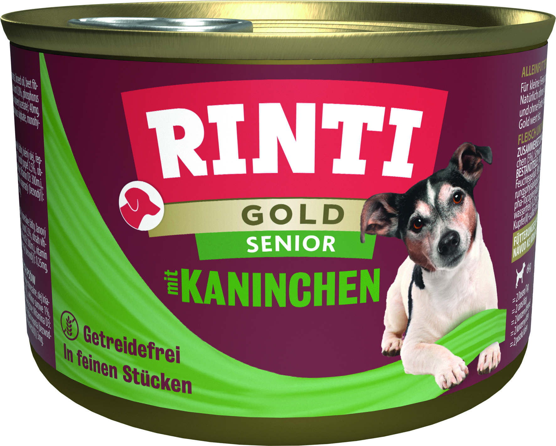 Rinti - Gold Senior & Kaninchen - 12 x 185 g - 1
