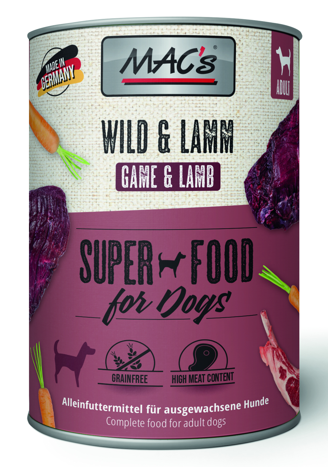 MAC´s - DOG Wild & Lamm - 6 x 400 g - 1