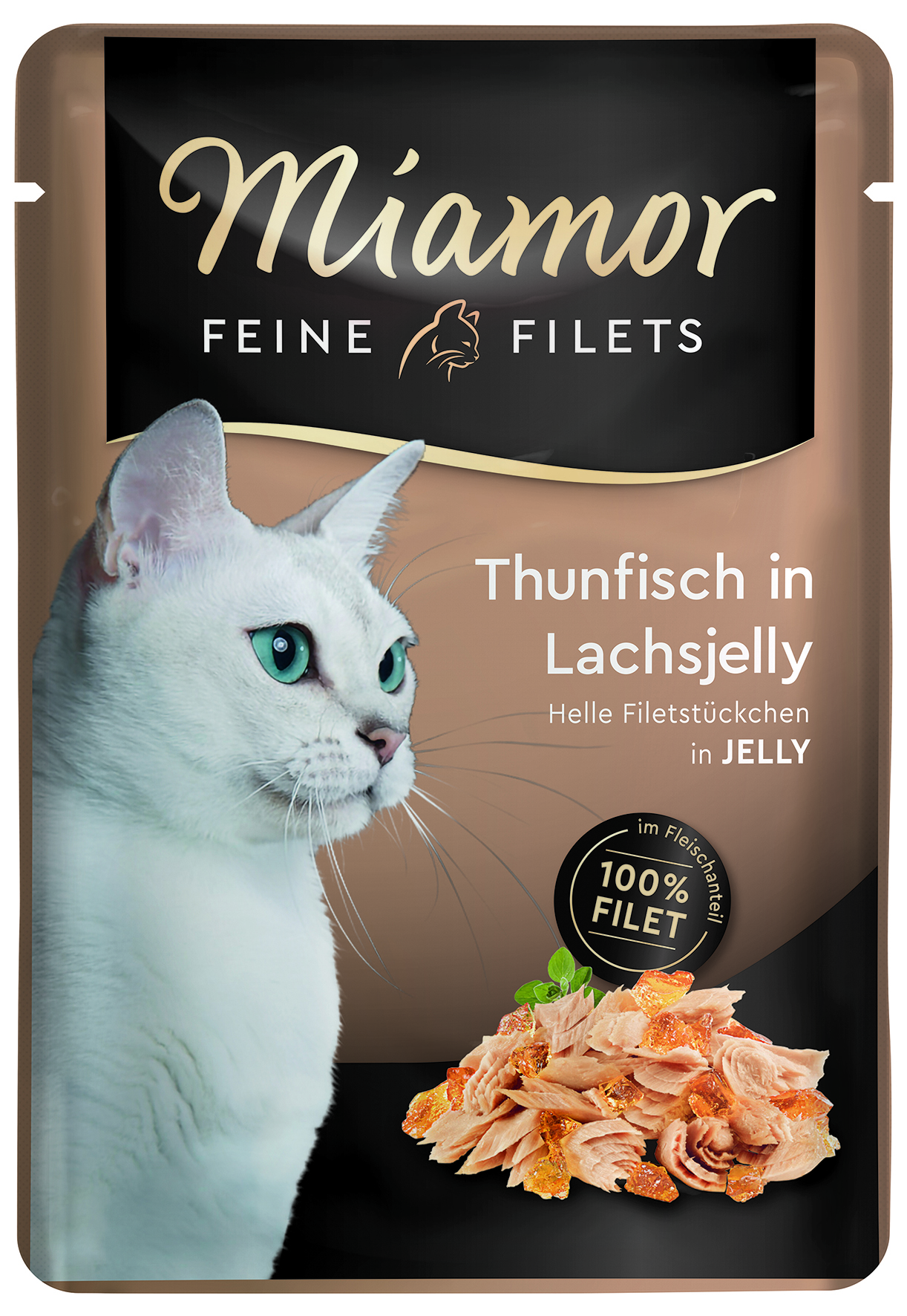 Feine Filets Thunfisch in Lachsjelly