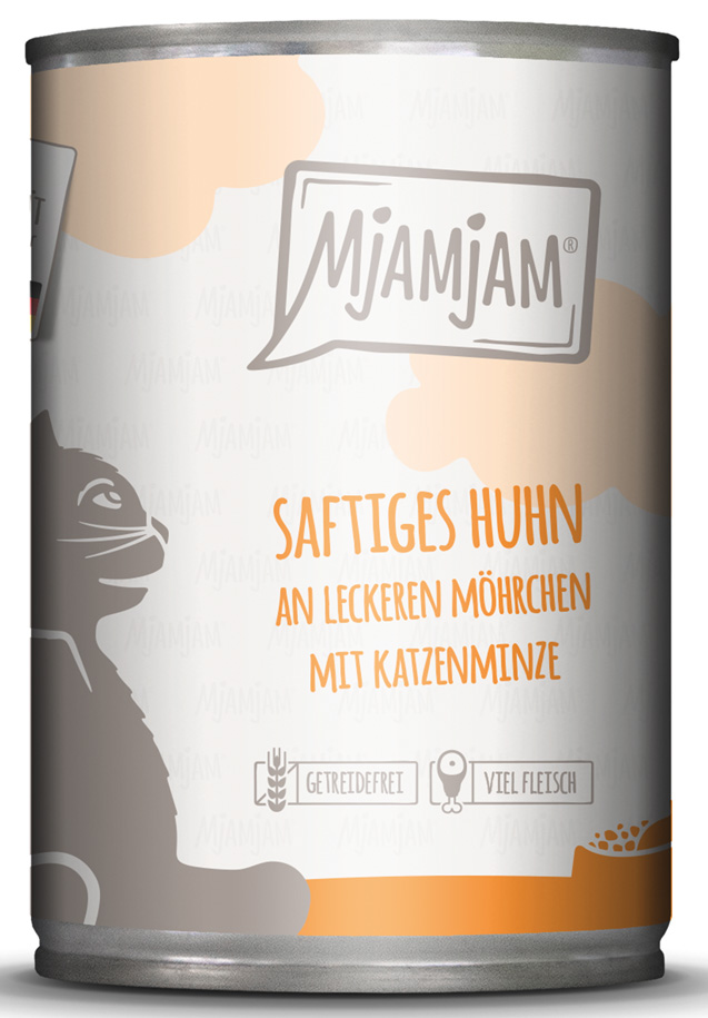 saftiges Huhn an leckeren Möhrchen