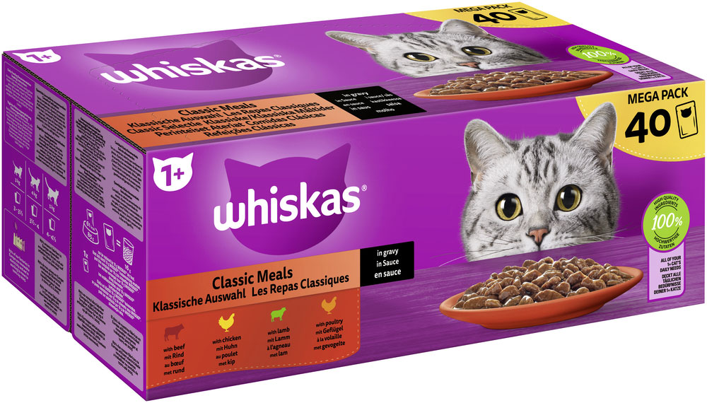 Whiskas - Whiskas Multipack 1+ Klassische Auswahl in Sauce - 2