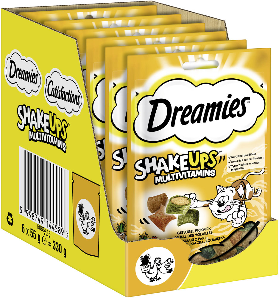 Dreamies - Shake Ups mit Geflügel - 1 x 55g - 2