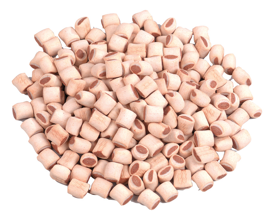 Hundekeks Mini Röllchen mit Lachs 10 kg