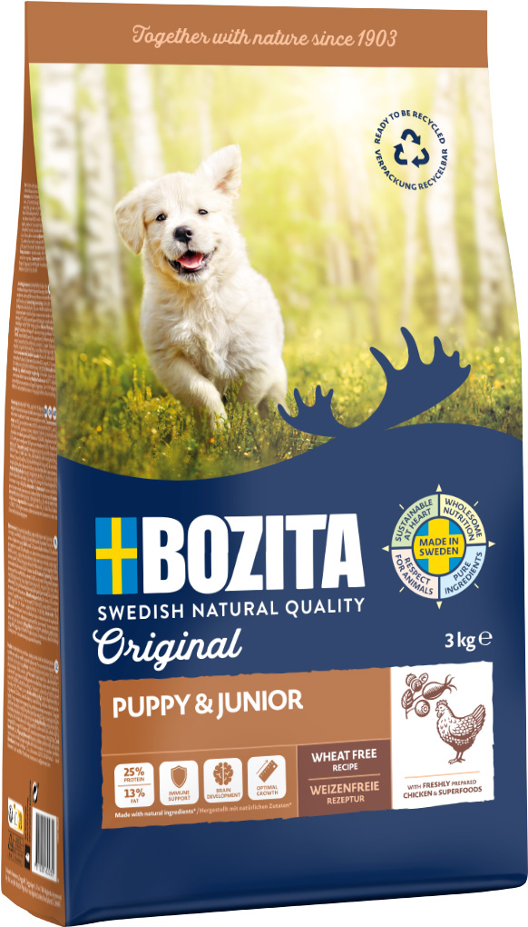 Bozita - Original Puppy & Junior - 3 x 3kg - 5
