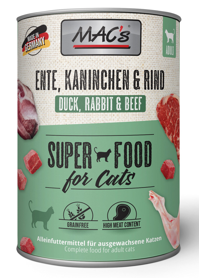 MAC´s - CAT Ente/Kaninchen/Rind - 6 x 400 g - 1