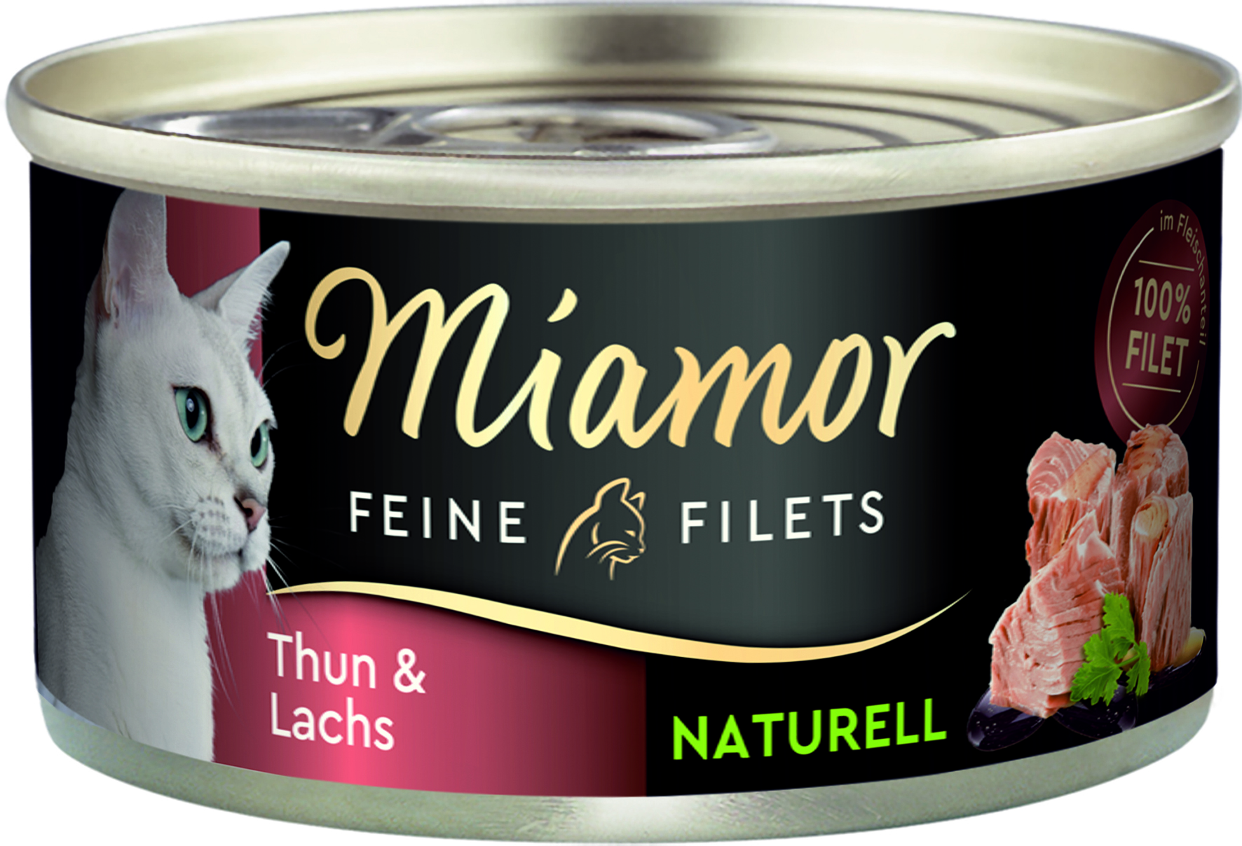 Miamor - Feine Filets Natur Thunfisch & Lachs - 24 x 80 g - 1