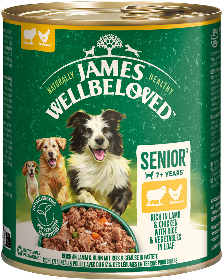 James Wellbeloved - Senior Reich an Lamm & Huhn mit Reis & Gemüse in Pastete - 1