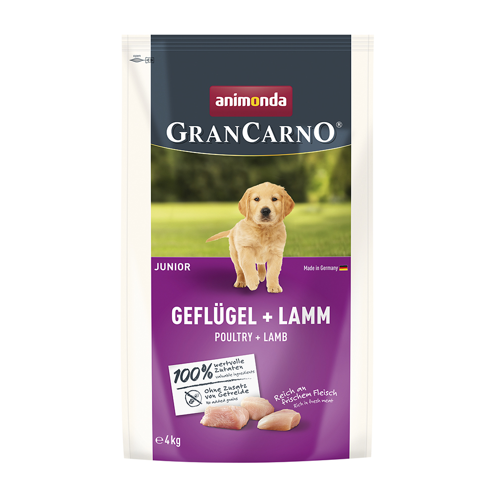 Animonda Gran Carno - Junior Geflügel + Lamm - 1 x 4 kg - 1