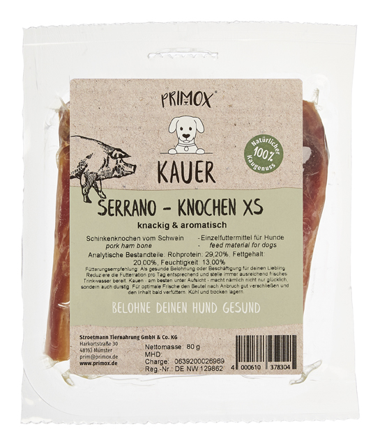 Primox Kauer Kaninchenohren mit Fell 100 g im Beutel ballaststoffreich und geruchsarm analytische Bestandteile und Fütterungsempfehlung