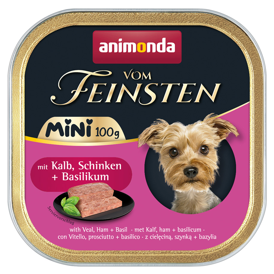 vom Feinsten Adult Mini Kalb, Schinken + Basilikum vom Feinsten Adult Mini Kalb, Schinken + Basilikum
