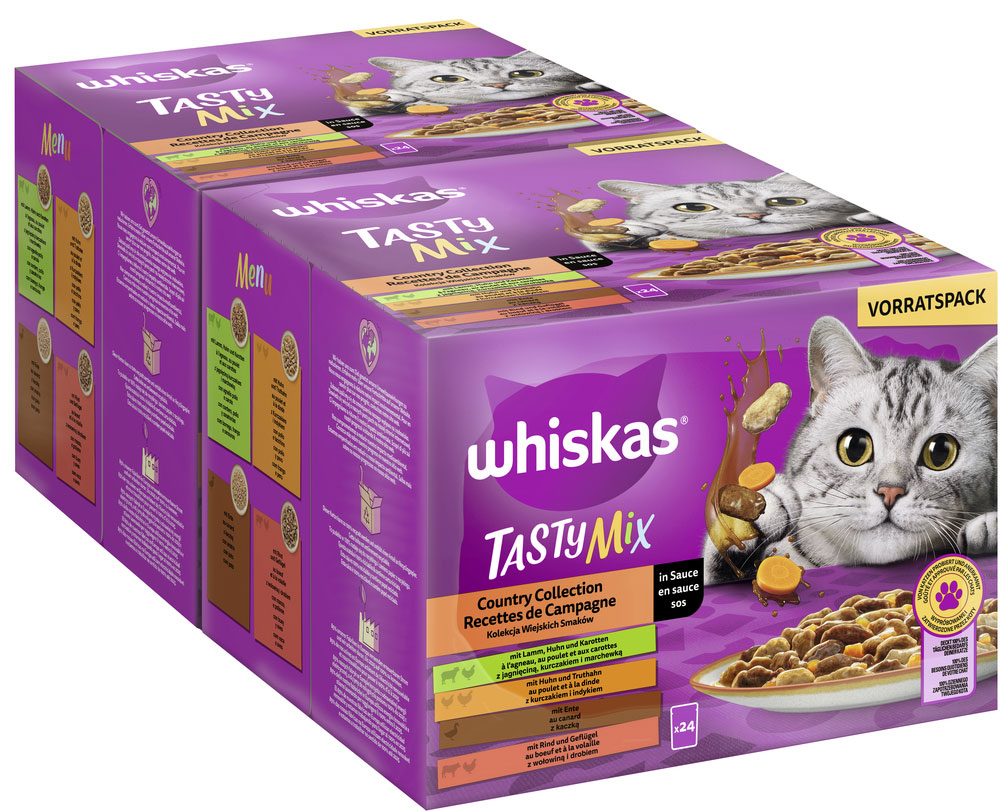 Whiskas - Whiskas Tasty Mix Multipack Country Collection in Sauce - 2 x 24X85g - 2