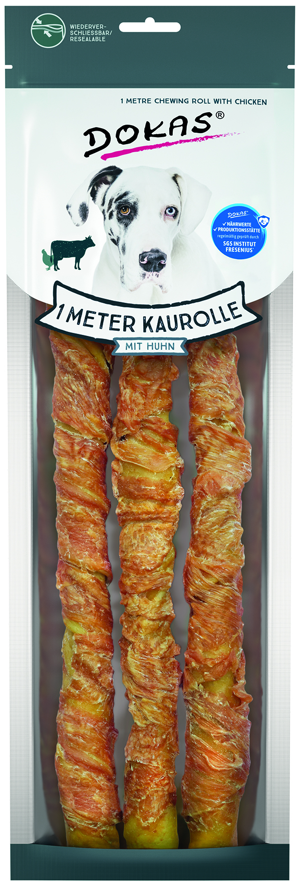 Kaurolle mit Huhn (Rinderhaut)