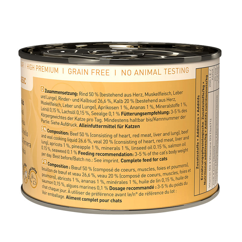 Catz Finefood - CLASSIC Rind & Kalb - 6 x 200g - 4