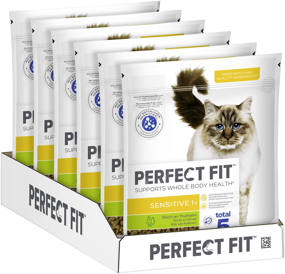 Perfect Fit - Sensitive 1+ Reich an Truthahn - 6 x 750g - 3