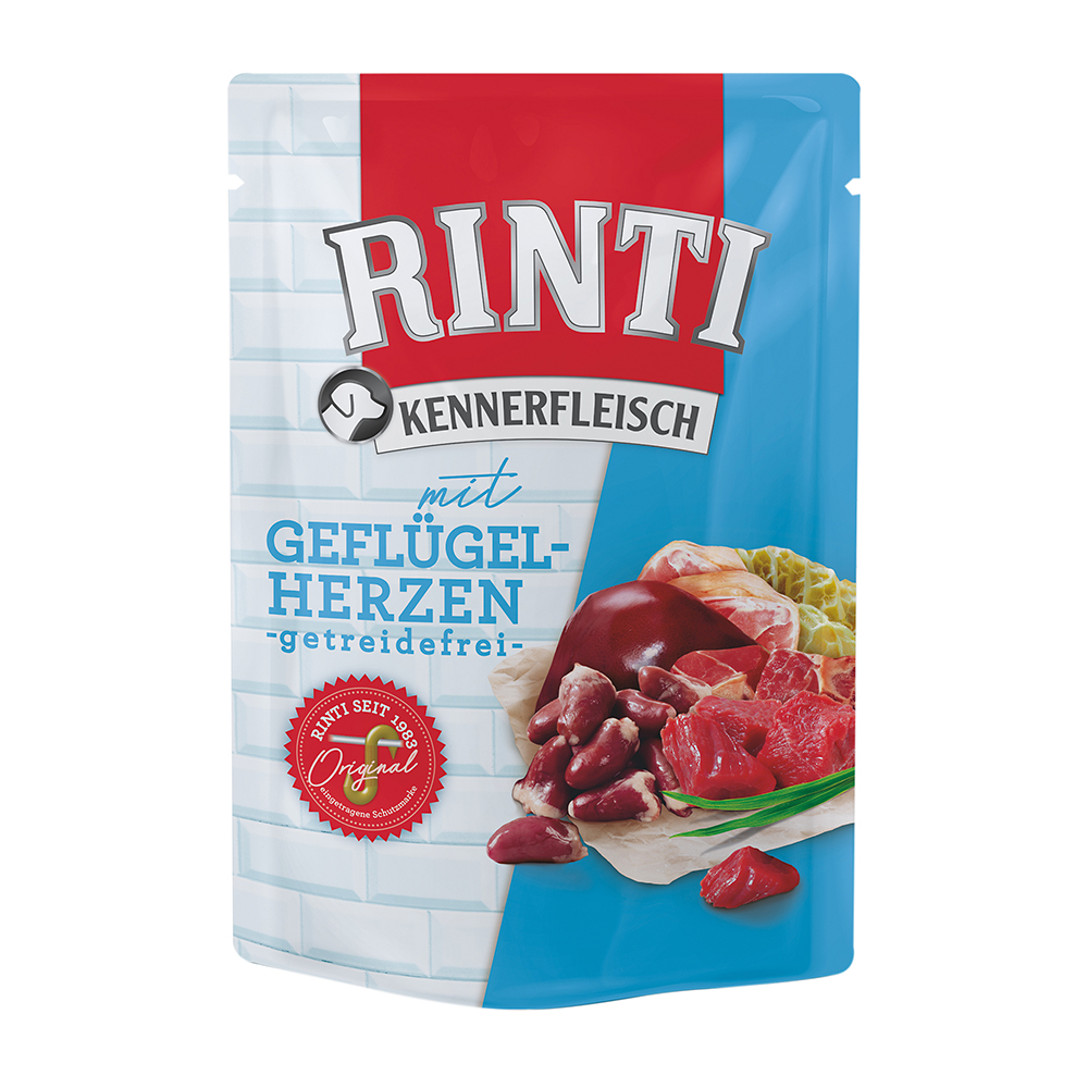 Rinti - Kennerfleisch Geflügelherzen Pouch - 1