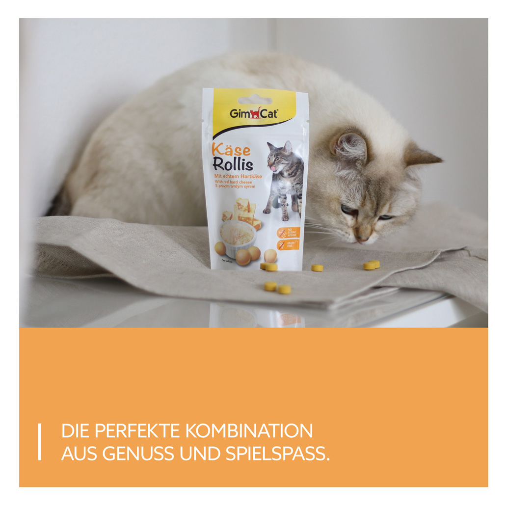 GimCat - Käse-Rollis - 8 x 40 g - 4