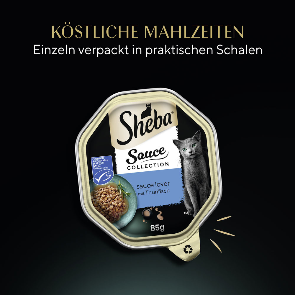 Sheba - Sauce Collection Lover mit Thunfisch - 22 x 85 g - 2