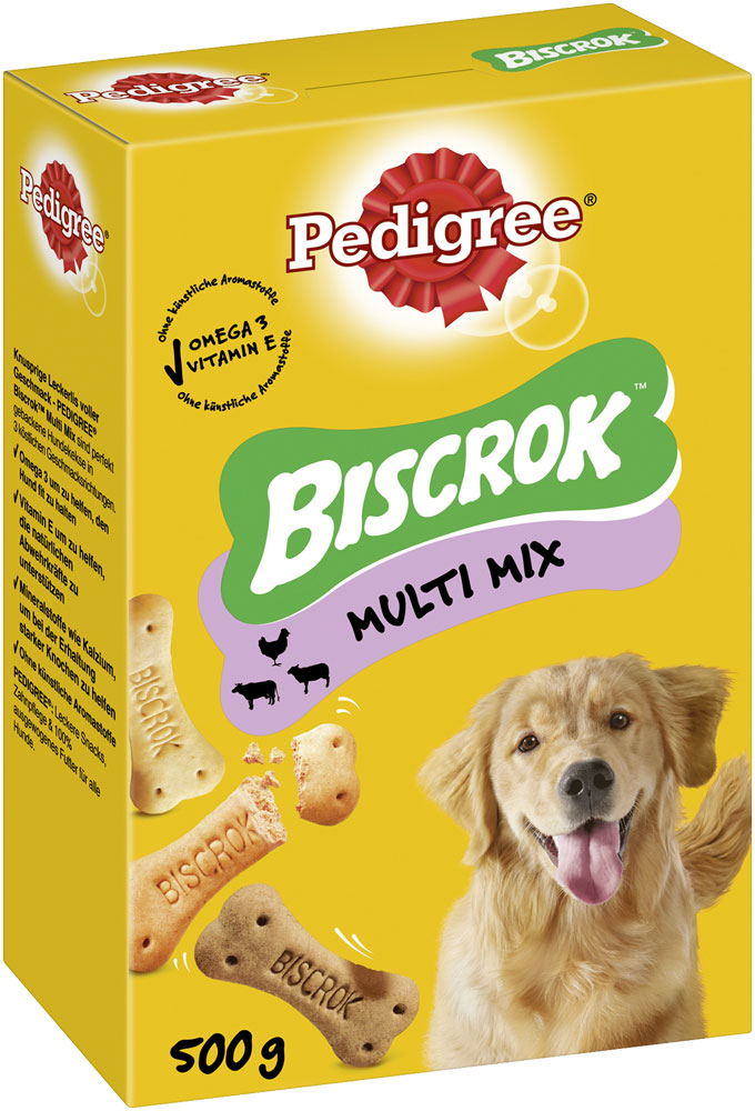 Pedigree - Biscrok in 3 Geschmacksrichtungen - 1 x 500g - 2