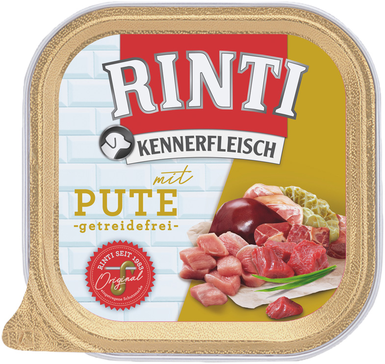 Rinti - Kennerfleisch mit Pute - 9 x 300 g - 1