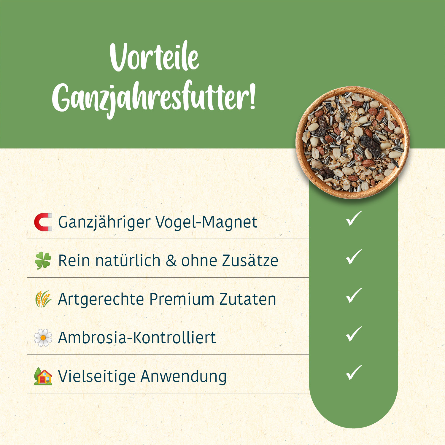 elles - Wildvogel-Mix 750g - 1 x 750 g - 3