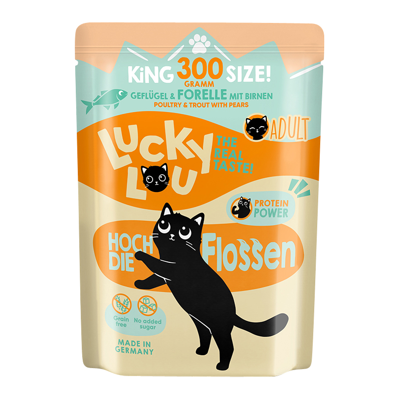 Lucky Lou - Adult Geflügel & Forelle - 6 x 300 g - 1