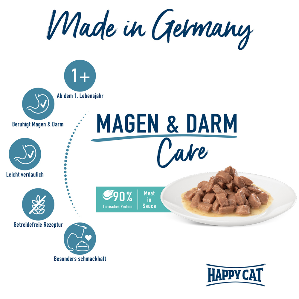 Happy Cat - Pouch Care Magen & Darm - 20 x 85 g - 3