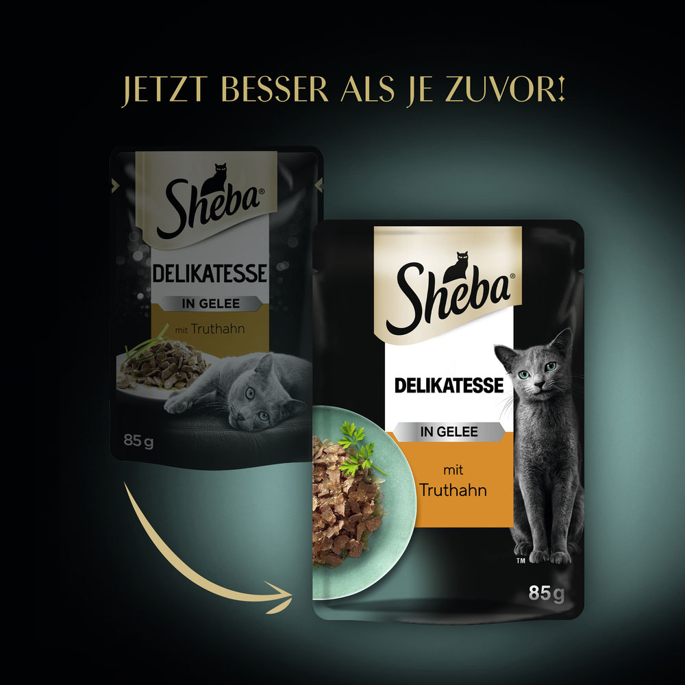 Sheba - Delicatesse in Gelee mit Truthahn - 28 x 85 g - 4