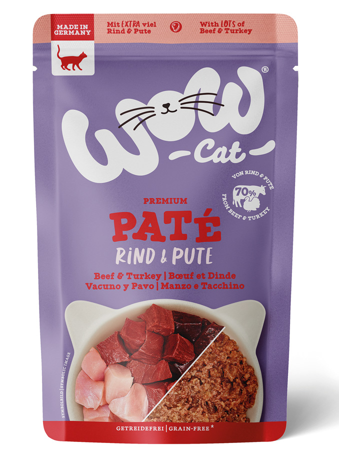 WOW CAT - Adult Rind & Pute - 12 x 125g - 1