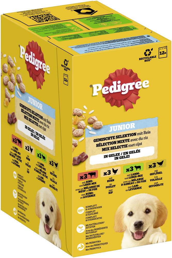 Pedigree - MP Junior in Gelee - 4 x 12X100g - 4
