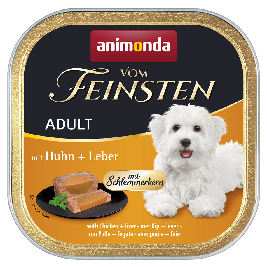 Animonda Vom Feinsten - Adult mit Huhn & Leber - 22 x 150 g - 1