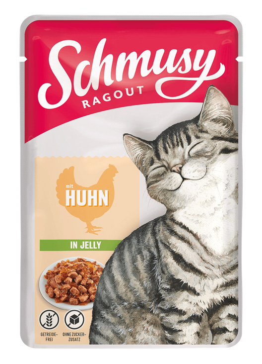 Schmusy - Ragout mit Huhn in Jelly - 22 x 100 g - 1
