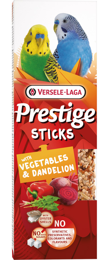 Versele-Laga - Prestige Sticks Kleinsittiche mit Gemüse & Löwenzahn Versele-Laga - Prestige Sticks Kleinsittiche mit Gemüse & Löwenzahn